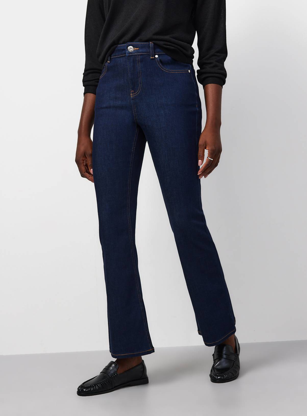 Dark Denim Slim Flare Jeans 20L - Image 1